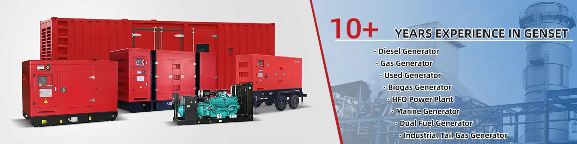 Powerplus gas diesel generator factory banner 2